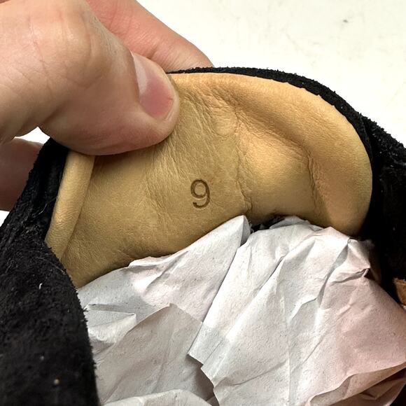 NWOT Easymoc Merrimack Boat Shoe Sneaker Black Suede Vibram Made in Portugal 9 - Picture 9 of 11